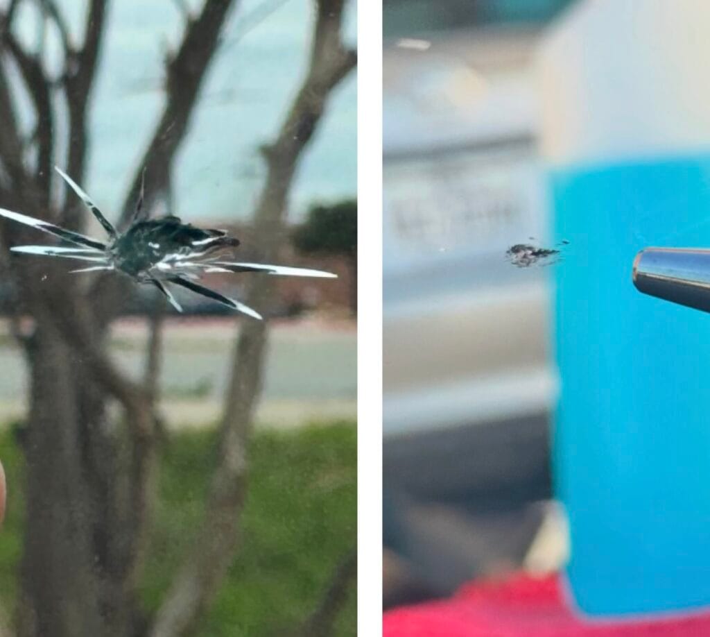 Windshield Repair Before And After