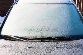 frozen windshield