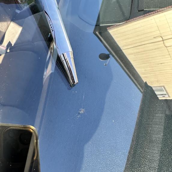 After pic of a windshield rock chip repair we did in Round Rock, Tx. Came out great and now our customer doesn’t have to worry about it spreading anymore in this cold weather.