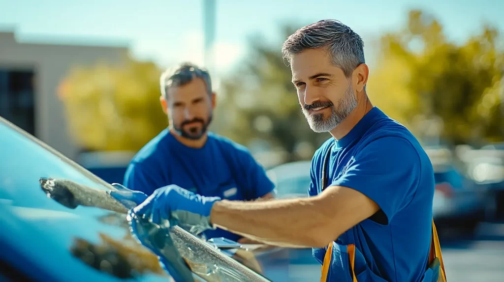 2 Auto Glass repair Service technicians Austin Tx