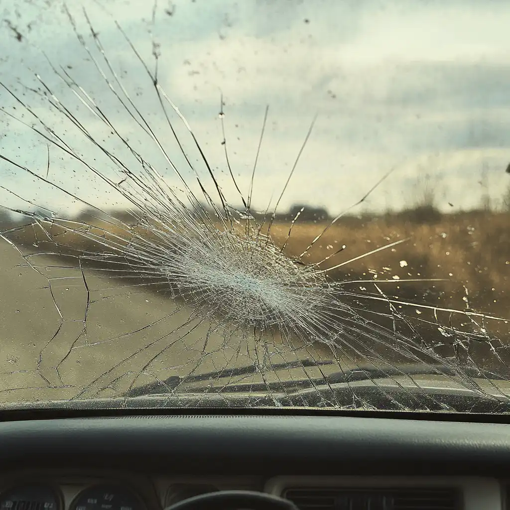 Cracked Windshield in Central Texas
