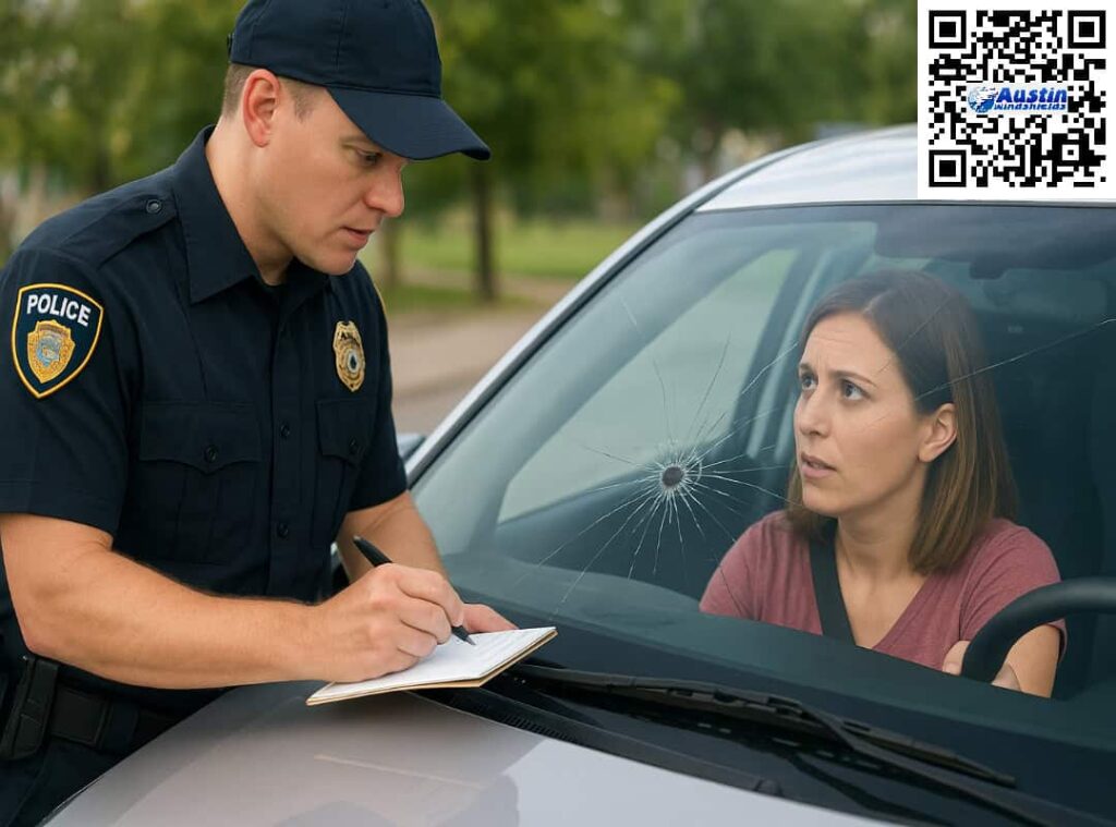 Austin Windshields woman gets a ticket for a cracked windshield