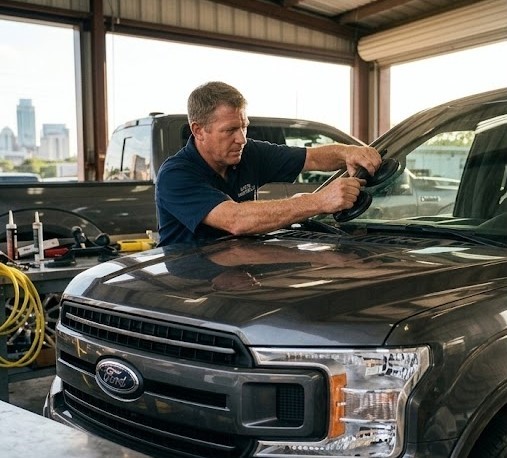 Austin Windshields mobile technician Austin, Tx