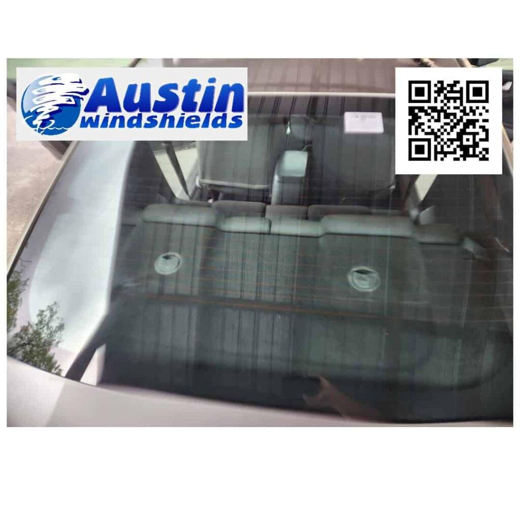2008 Ford Mustang car back glass replacement off Burnett Rd Austin, Tx 78756